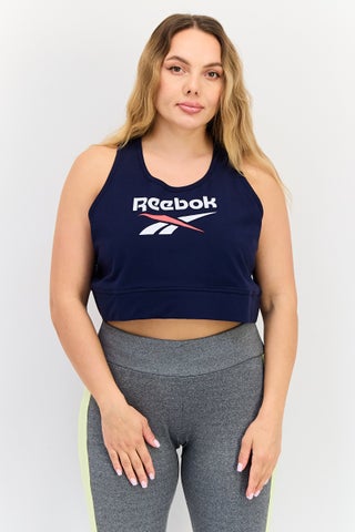 Women Round Neck Sleeveless Brand Logo Tank Top, Navy Blue - pzsku/Z029CAB33861A0E1854D5Z/45/1756869528/fd1fa68d-e1e1-48ae-8614-7868fe416c2f