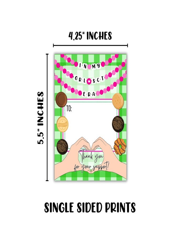 Lashicorn In My Scout Era Thank You Postcard 30pk 4.5x5.5” Reorder Number Call for More Cookie Sales Sign Troop Tally Number Goal - Image 3