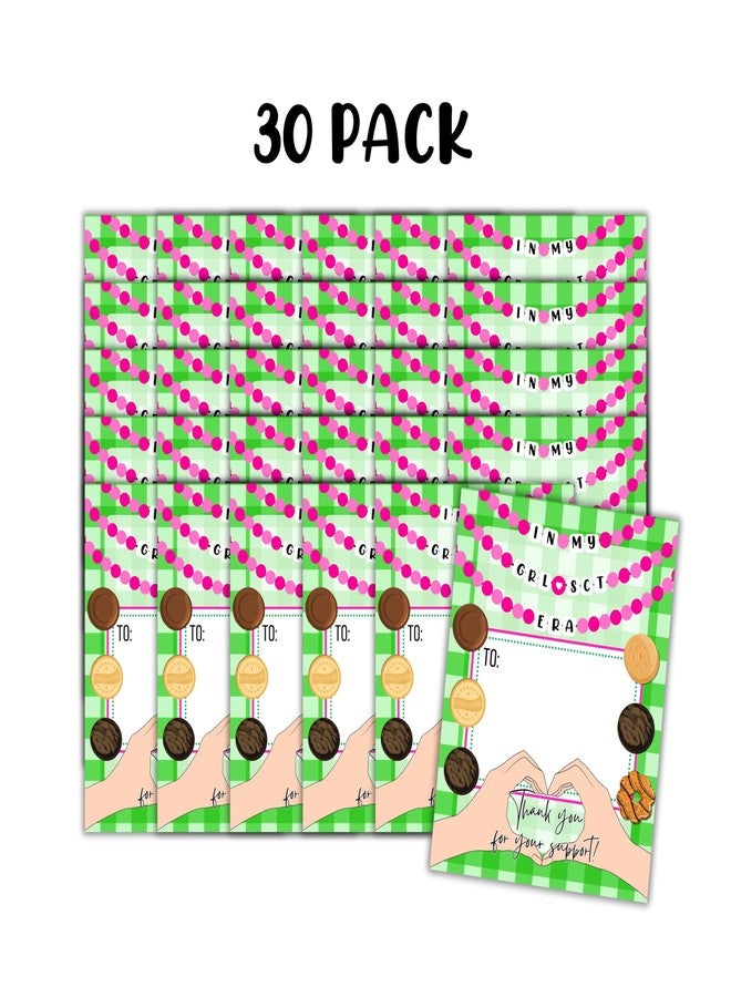 Lashicorn In My Scout Era Thank You Postcard 30pk 4.5x5.5” Reorder Number Call for More Cookie Sales Sign Troop Tally Number Goal - Image 2