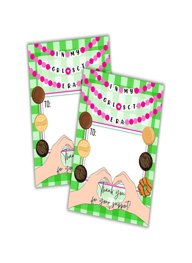 Lashicorn In My Scout Era Thank You Postcard 30pk 4.5x5.5” Reorder Number Call for More Cookie Sales Sign Troop Tally Number Goal - Image 1