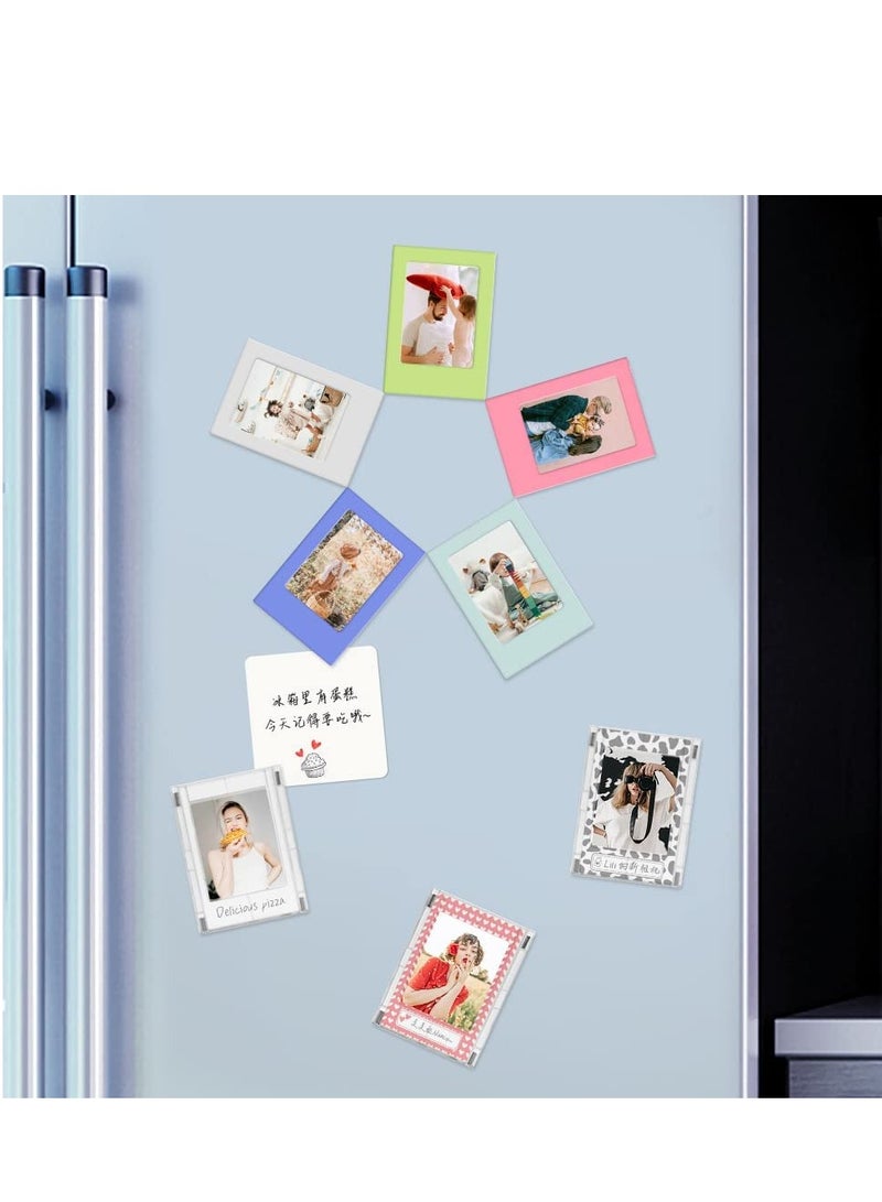 Excefore Magnetic Photo Picture Frame, 10 Pack DIY Mini Table Fridge Frame for Office Cabinet Locker, Children's Day Gift - Image 3