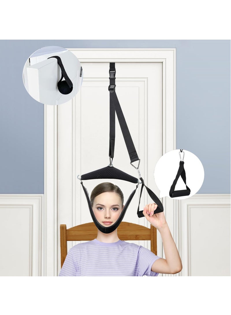 Generic Home Neck Stretcher | Portable Neck Pain Relief Device | Over-Door Cervical Traction Device | Physical Therapy Aid | Neck Decompression Device  - Image 1