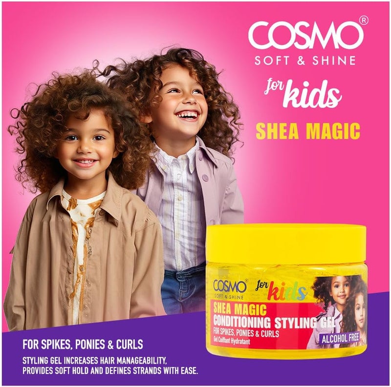Cosmo Soft & Shine Shea Magic Conditioning Styling Gel for Kids - 325g - Image 2
