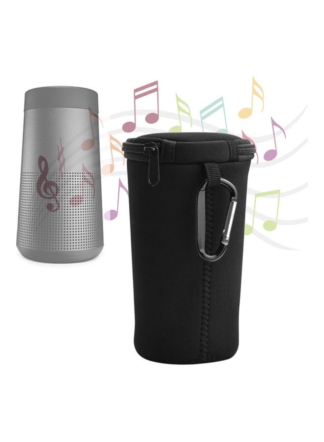 NIBEMINENT Bluetooth Speaker Protective Bag For Bose-Soundlink Revolve Black - Image 2