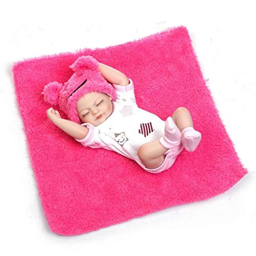 TERABITHIA Miniature 10" Realistic Beautiful Dreamer Newborn Baby Doll Kits Silicone Full Body Washable for Girl - Image 5