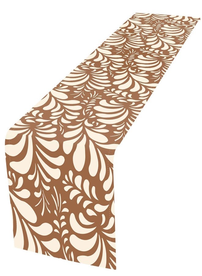 RVEAFA Cielito Lindo Table Runner 73x13 Inch, Mexican Talavera Party Decor for Baby Shower, Wedding, Birthday, Brown & Yellow Fiesta Table Cover, Mexico Home Decor Runner - Image 1