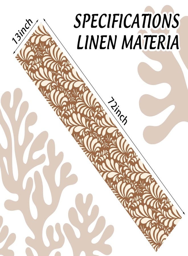 RVEAFA Cielito Lindo Table Runner 73x13 Inch, Mexican Talavera Party Decor for Baby Shower, Wedding, Birthday, Brown & Yellow Fiesta Table Cover, Mexico Home Decor Runner - Image 2