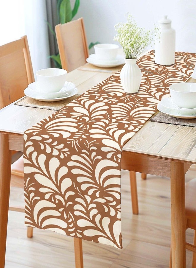 RVEAFA Cielito Lindo Table Runner 73x13 Inch, Mexican Talavera Party Decor for Baby Shower, Wedding, Birthday, Brown & Yellow Fiesta Table Cover, Mexico Home Decor Runner - Image 5
