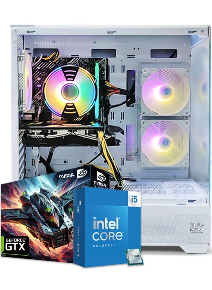 Truenort - Gaming PC, Intel Core i5-11400F, GTX 1650, 16GB RAM, 1TB SSD, Air Cooler 120mm,Window 11 Pro, White Case - Image 1
