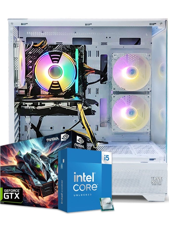 Truenort - Gaming PC, Intel Core i5-11400F, GTX 1650, 16GB RAM, 1TB SSD, Air Cooler 120mm,Window 11 Pro, White Case - Image 1