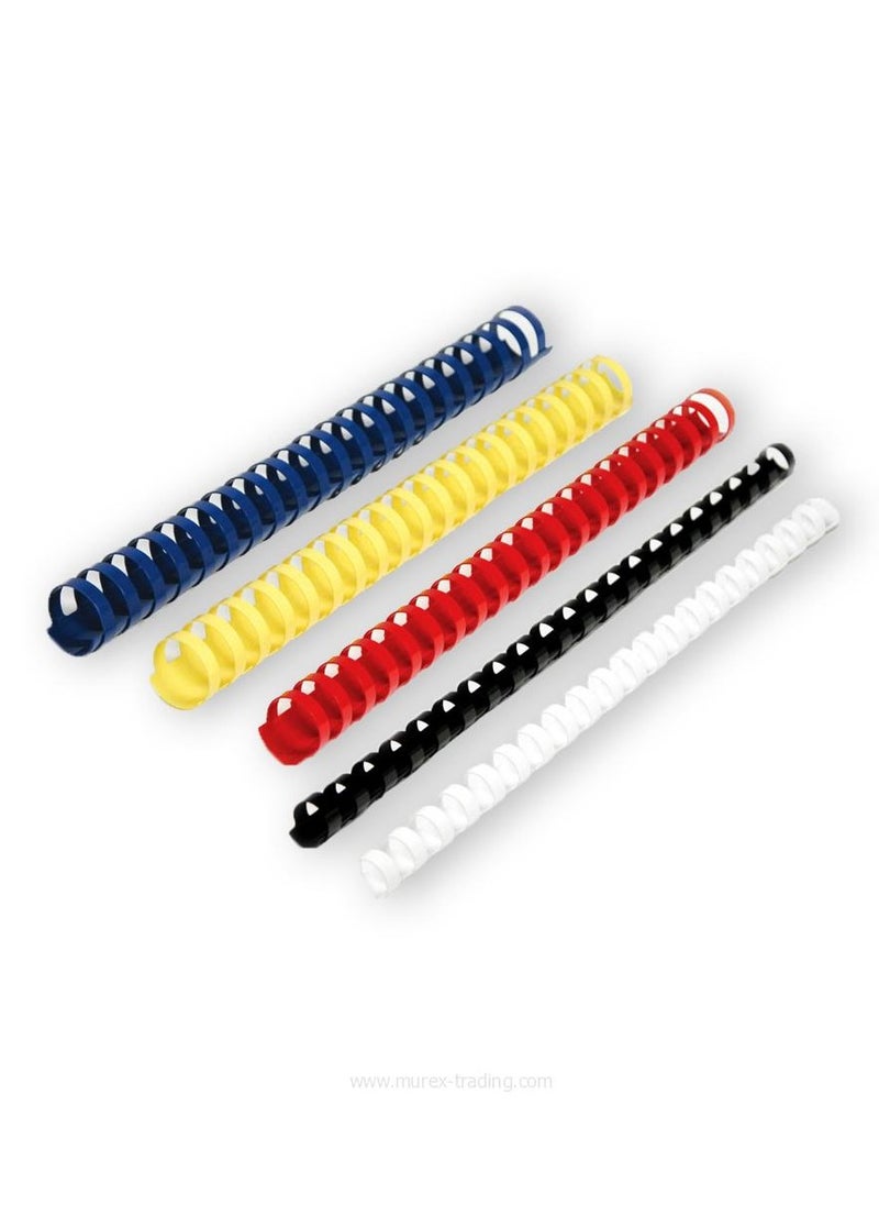 Libra 10mm Plastic Comb Binding Rings 100/box Black  - Image 2