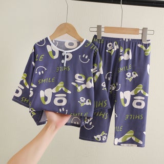 Kids Pajama Set Cotton Breathable Sleepwear Haha - pzsku/Z029D0BC3926BA333A331Z/45/1750434025/13d3f954-7b79-4649-b4f4-d0f3f588fe90