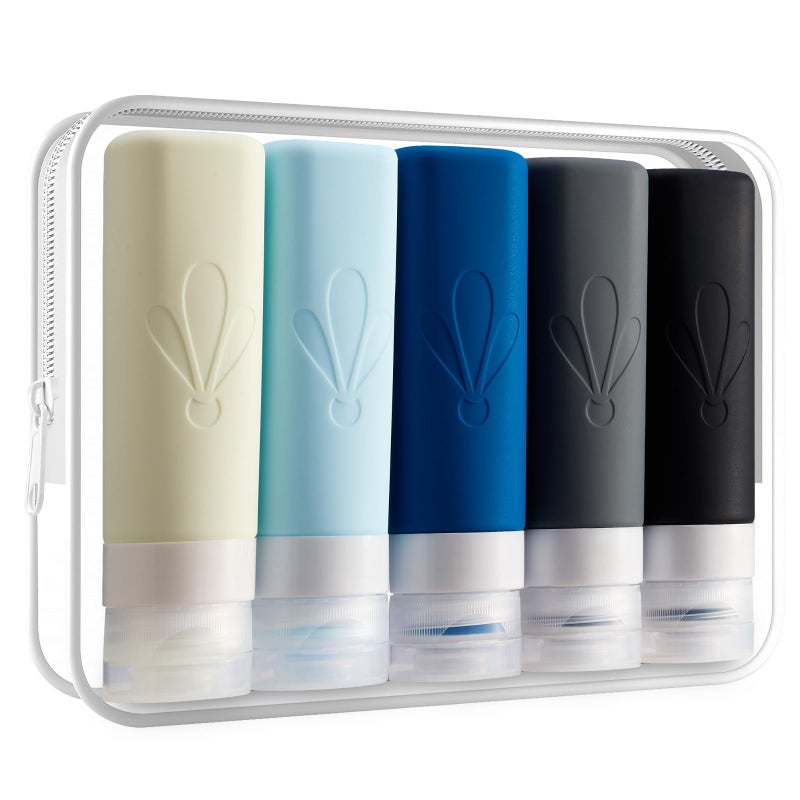 Insfit Travel Bottles For Toiletries  Tsa Approved 3Oz Travel Size Containers  Bpa Free Leak Proof Squeezable Silicone Tubes For Shampoo Conditioner Lotion Soap With Labels - Image 1