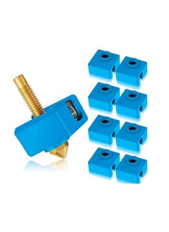 Y&D 41PCS 3D Printer Parts Accessories Tool Set Nozzles Cleaner Kit with E3D Brass Nozzles, Cleaning Needles Tweezers, Heater block and Cover,Teflon Tube Throat for Ender 3 5  - Image 3
