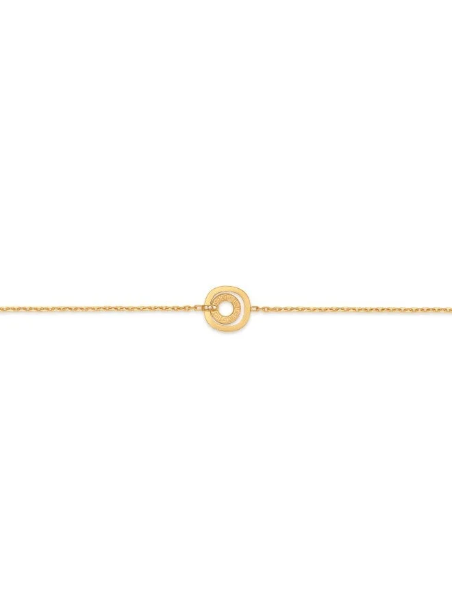 Guy Laroche  Kim Gold-Plated Bracelet with Running Logo & Crystals for Women | Best Price UAE