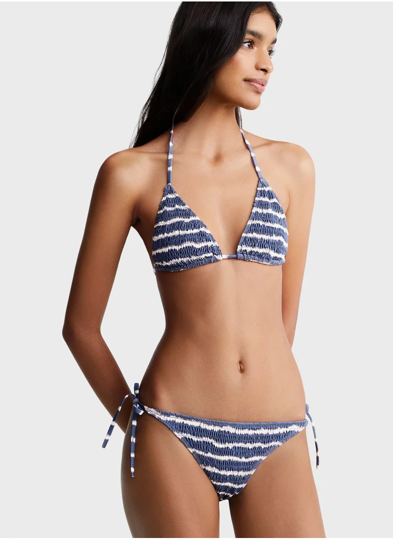 MANGO Youth Striped Bikini Top & Bottom Set
