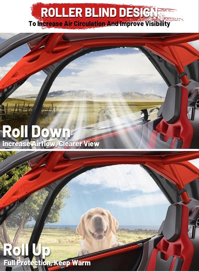 StarknightMT RZR PRO XP Soft Upper Doors, 3rd Gen Upgraded Zippers RZR Cab Enclosures Upper Windows Compatible with Polaris RZR PRO XP/Turbo R/PRO S 2020 2021 2022 2023 2024 2025#2884664 - Image 2