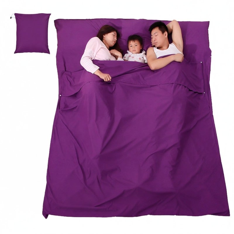 Sleeping Bag: Soft Polyester Fiber, Superior Breathability - Enhanced Comfort, Compact Storage for Camping Backpacking Outdoor Activities - Image 1