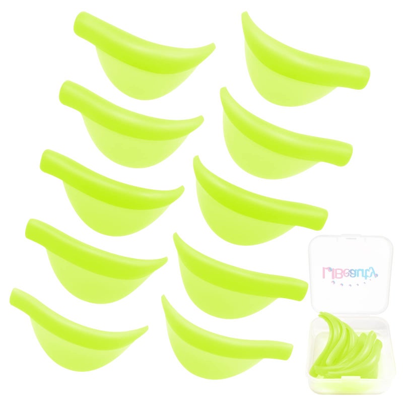Libeauty Eyelash Lift Shield Lash Perm Pads 10 Pcs Reusable Eyelash Perming Curler Lower Eyelash Pads Lifting Rods - Image 1