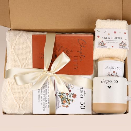 Giftota 50th Birthday Gifts for Her, Unique Chapter 50 Year Old Birthday Gifts for Women Happy 50th Bday Gift Basket for Her Turning 50 Year Old Gift Box Ideas for Her Wife Mom Daughter Sister Friend Coworker - Image 3