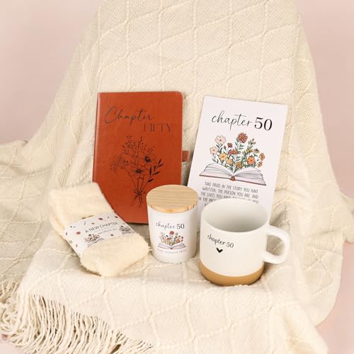 Giftota 50th Birthday Gifts for Her, Unique Chapter 50 Year Old Birthday Gifts for Women Happy 50th Bday Gift Basket for Her Turning 50 Year Old Gift Box Ideas for Her Wife Mom Daughter Sister Friend Coworker - Image 2