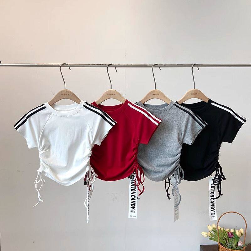 Kids' Solid Color Short Sleeve T-Shirt - Image 2