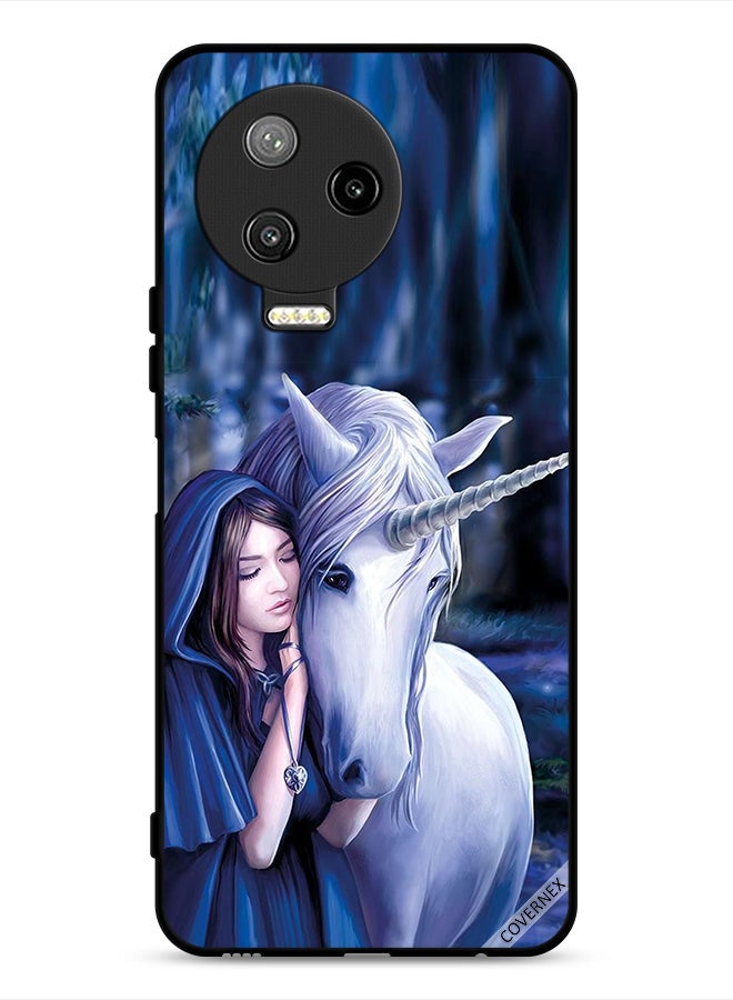 Covernex Infinix Note 12 Pro 4G Protective Case Cover Girl Love Unicorn - Image 1