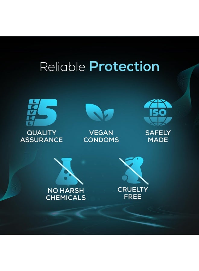 Manforce واقيات ذكرية مانفورس كينج ثين فائقة الرقة بدون نكهة، 10N - Image 3