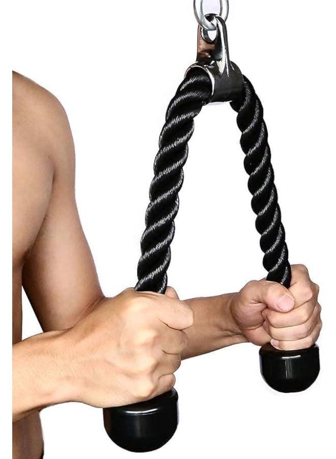 Triceps Exercise Rope for Gym - Resistance Rope with Two Comfortable Handles for Cable Exercises - Image 1