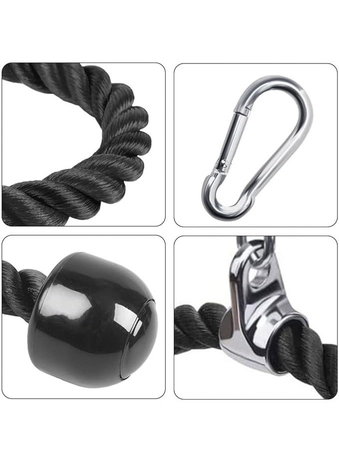 Triceps Exercise Rope for Gym - Resistance Rope with Two Comfortable Handles for Cable Exercises - Image 5
