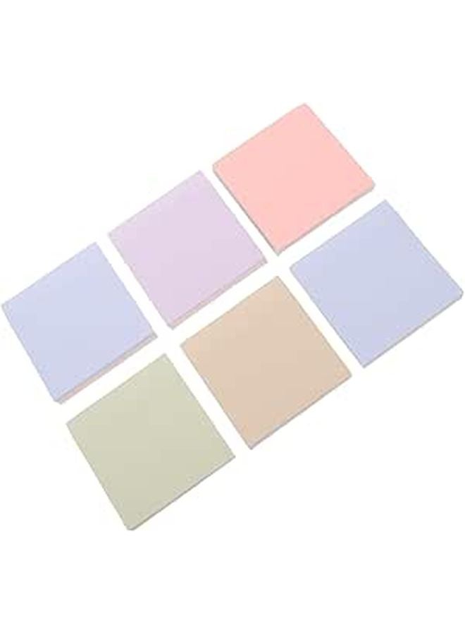 Repositionable Self Stick Note Pads 600 Sheets 76x76mm Colorful Memo Paper for Office School - Image 1