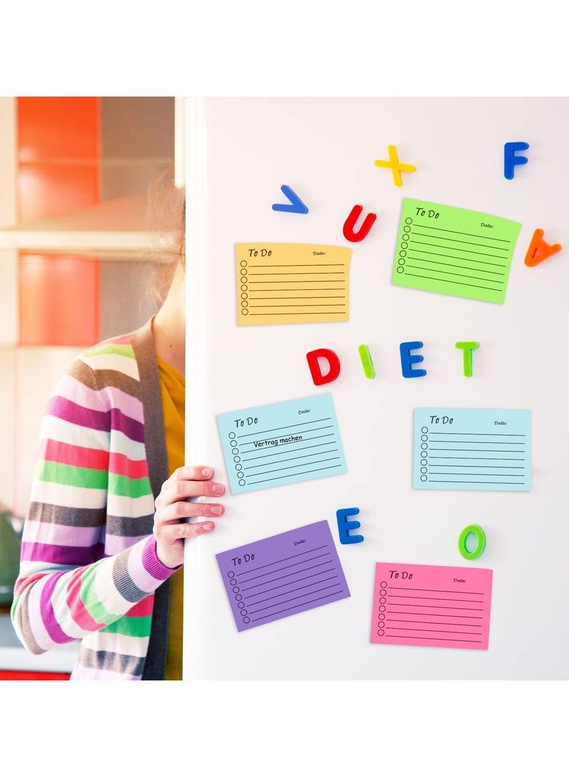 فوميمو مجموعة اوراق ملاحظات لاصقة ذاتية اللصق مكونة من 9 قطع، دفتر ملاحظات لاصق ملون مع خطوط، دفتر ملاحظات لقائمة المهام للمدرسة والمكتب والاجتماعات المنزلية والتذكير بالخطط (450 ورقة) - Image 4