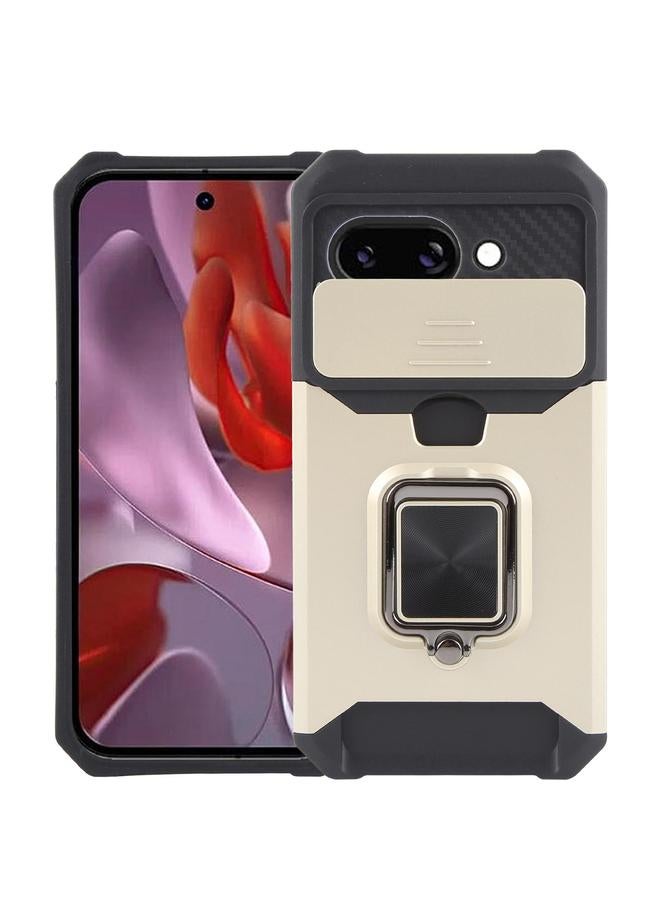 اس-توب جراب لهاتف Google Pixel 9a مزود بدرع كاميرا وفتحة بطاقة من البولي كربونات والبولي يوريثان الحراري - Image 1