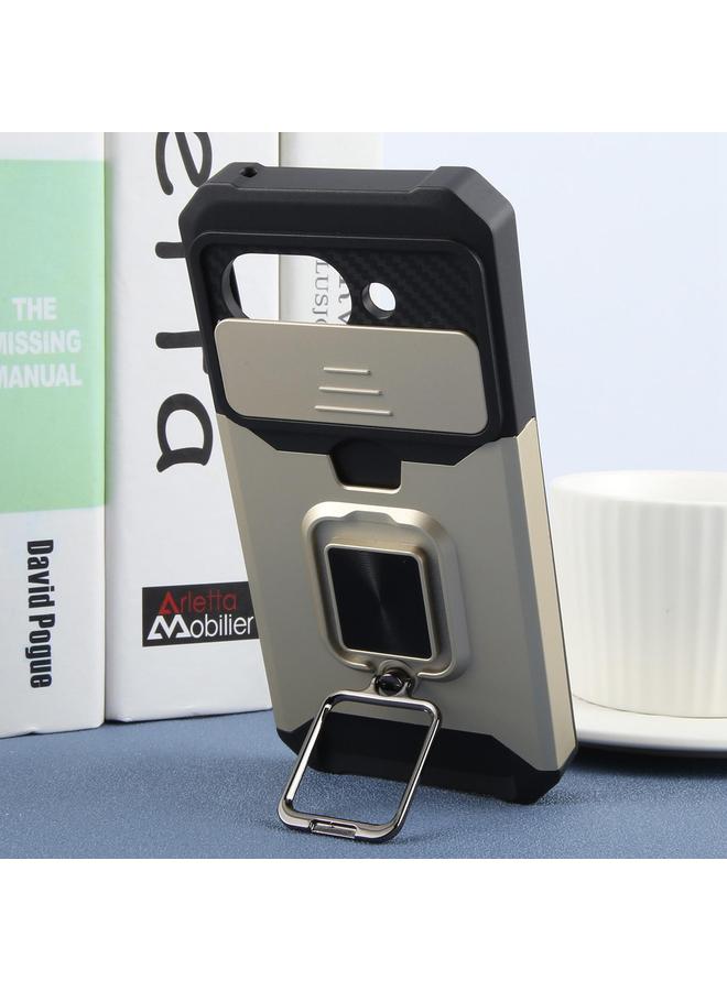 اس-توب جراب لهاتف Google Pixel 9a مزود بدرع كاميرا وفتحة بطاقة من البولي كربونات والبولي يوريثان الحراري - Image 5