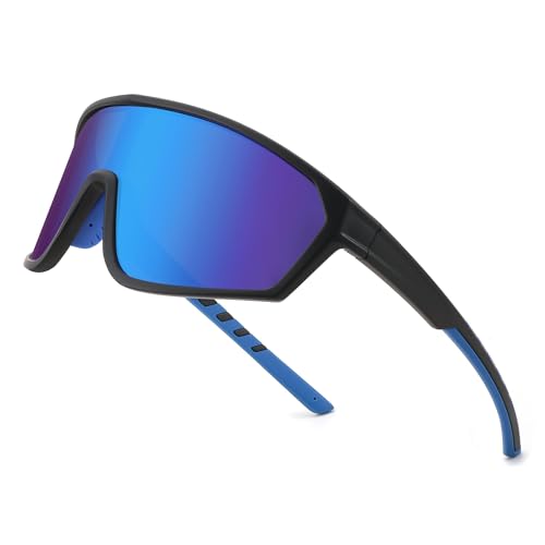 Karsaer Polarized Sports Sunglasses for Men Women Cycling Running Fishing Tac Glasses UV400 Protection E1172, Grey - Image 1