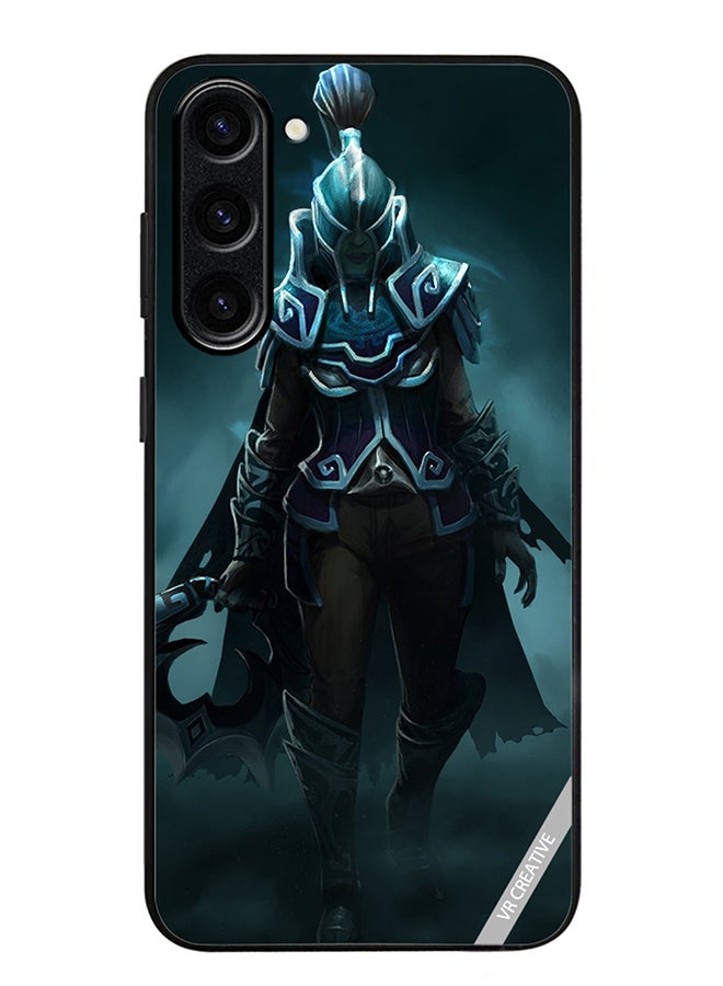 VR CREATIVE Protective Case Cover For Samsung Galaxy S24 Phantom Assassin, Dark Wraith Set, Dota 2 Design Multicolour - Image 1