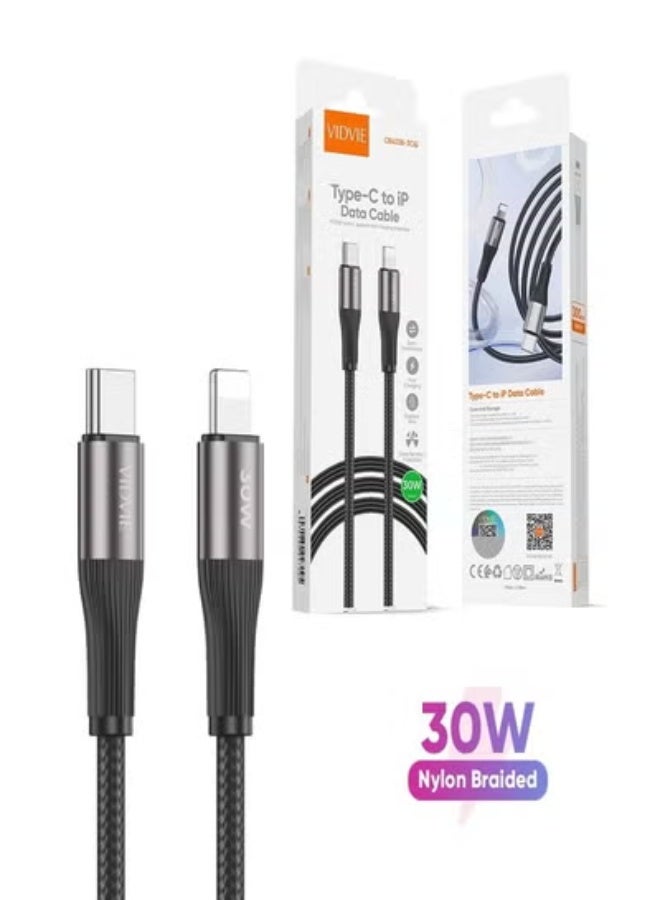 Vidvie 30W Fast Charging Data Cable (Type-C to Lightning) 100 cm - Image 4