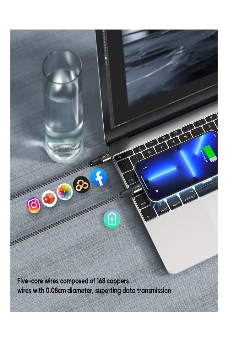Vidvie 30W Fast Charging Data Cable (Type-C to Lightning) 100 cm - Image 5