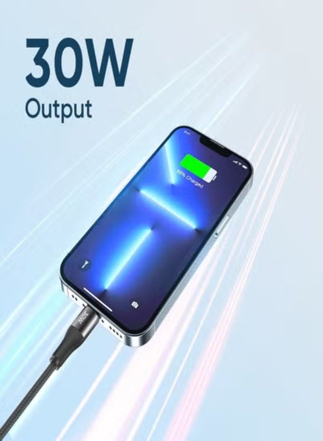 Vidvie 30W Fast Charging Data Cable (Type-C to Lightning) 100 cm - Image 3