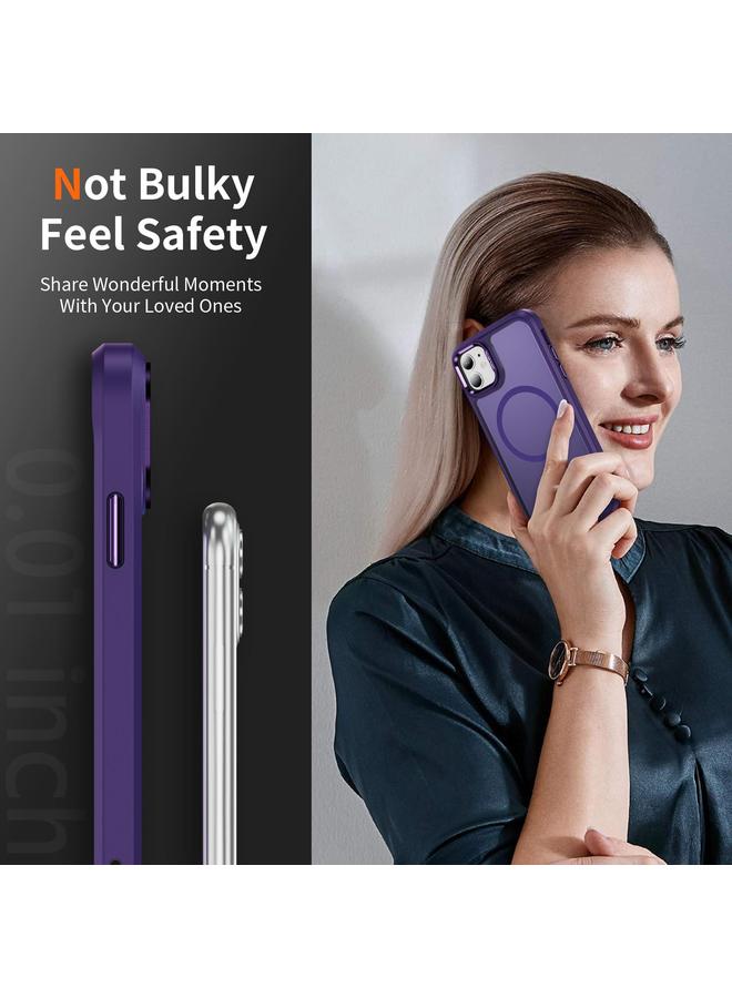 زبون جراب لهاتف iPhone 11 مع حماية عدسة الأجهزة MagSafe المغناطيسية PC الهجين TPU جراب هاتف - Image 5