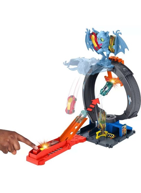 Hot Wheels City Let'S Race Gator Loop Attack Playset