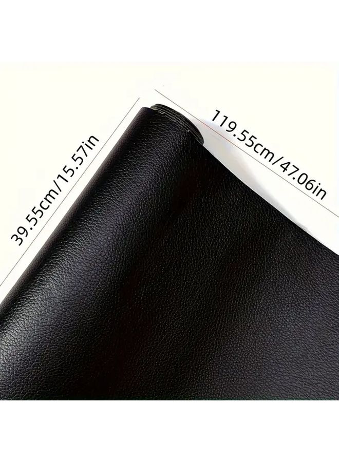 Grey Leather Self Adhesive Repair Patch Kit 15 57x47 06in For Car Seats Furniture - Image 3
