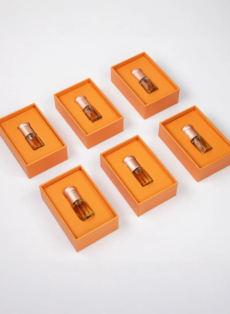 aldakheeloud Eid Giveaway Collection – 6×3ml Perfume Set with 6 Gift Bags Included