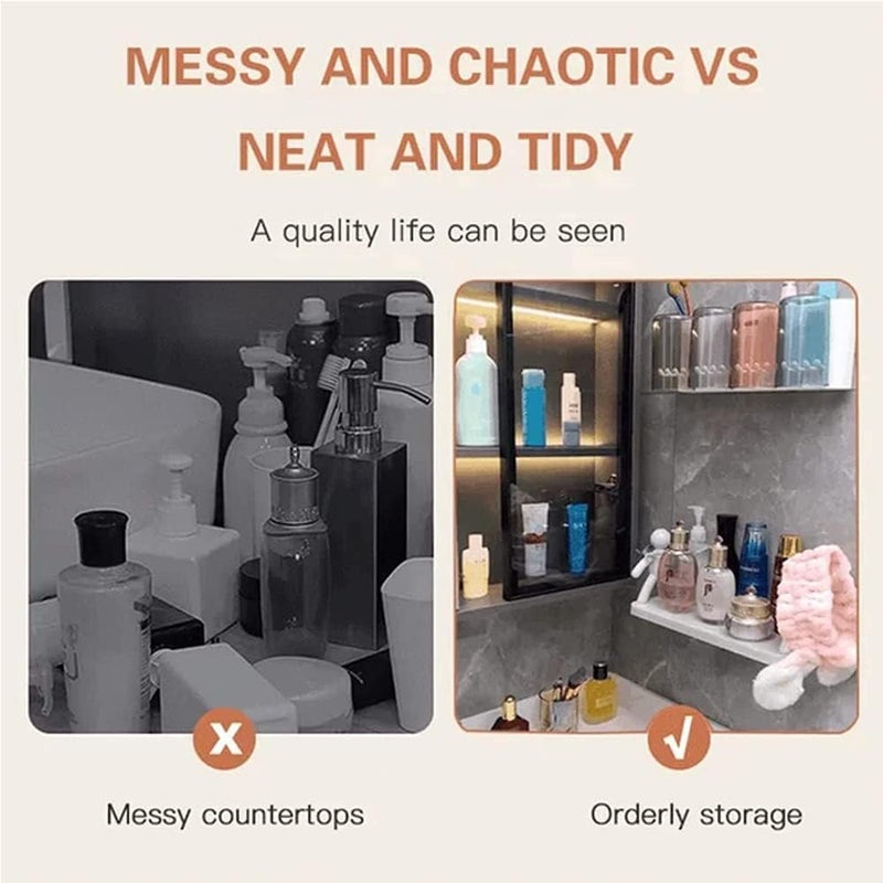 Storage Floating Shelves, The Toilet Receive Shelf, Modern Decoration White Floating Wall Shelves for Bathroom Kitchen Decorate - Image 5