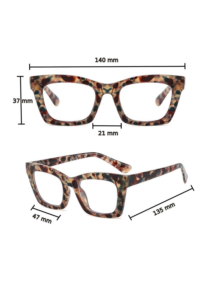 Urban Utility - 3-Pack Blue Light Blocking Optical Eyeglasses - Stylish Oversized Frames, Clear Lens, Polarized. Top-rated Bluelight Protection for Reading, Work, & Screen Time. Vintage-Inspired, Lightweight Design. - Image 1