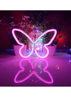 KASTWAVE KASTWAVE Neon Lights Led Lamp Signs Butterfly Neon Light Room Decor Aesthetic Led Light Butterfly Night Light for Bedroom Bar Hotel Party Wedding Party Kids Room Game Room Wall Art Decoration  - Image 3