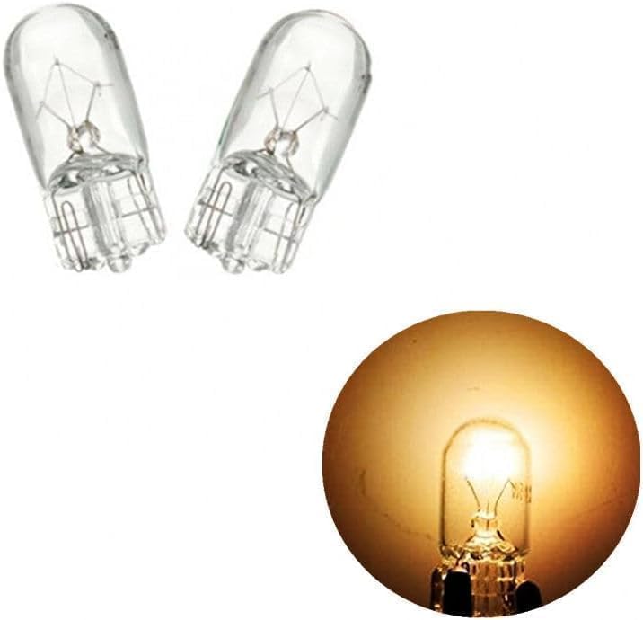 ZMShun 10Pcs DC24V 5W T10 501 194 W5W T3-1/4 Small Light Bulb 4300K Yellow T10 Clear Glass Xenon Halogen Wedge Base Bulbs for Motorcycle, RV and Cabinet, Boat and Landscape Lights, Auto, DC 24V all - Image 2