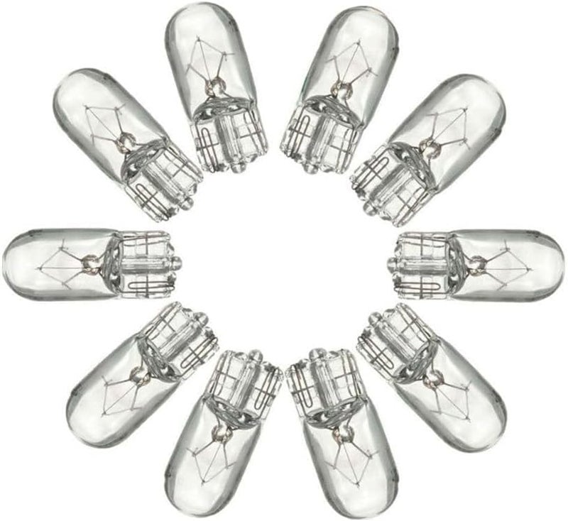 ZMShun 10Pcs DC24V 5W T10 501 194 W5W T3-1/4 Small Light Bulb 4300K Yellow T10 Clear Glass Xenon Halogen Wedge Base Bulbs for Motorcycle, RV and Cabinet, Boat and Landscape Lights, Auto, DC 24V all - Image 1
