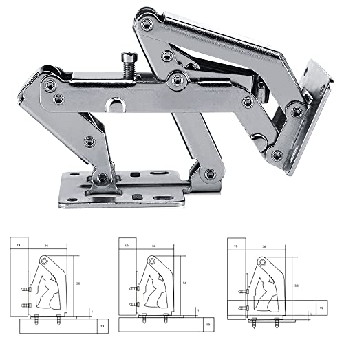 WANLIAN 170/175° Frameless Cabinet Hinges - Hidden Hydraulic, Soft Close, Adjustable Mount - Stainless/Nickel Steel - Dampers for Wardrobe/Kitchen (1 Pair) - Image 5