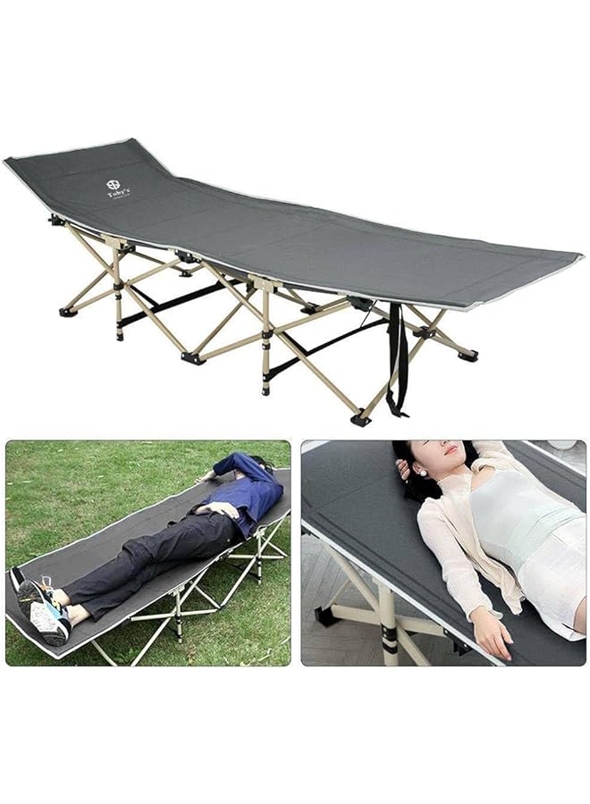 Toby's Tobys New Folding Camping Bed For Adults Ten Leg Beach Bed With Cushion And Maximum Load 150 Kg / 330 Lbs Ideal For Office Home Beach Party Camping (191X70X36Cm) - Image 3